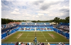 BIRMINGHAM, ENGLAND - JUNE 13:  A general view of the court during the match between Barbora Zahlavova Strycova of the Czech Republic and Kirsten Flipkens of Belgium during Day Five of the Aegon Classic at Edgbaston Priory Club on June 13, 2014 in Birmingham, England.  (Photo by Jordan Mansfield/Getty Images for Aegon)